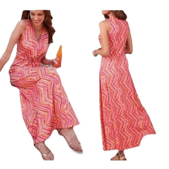 Soft Surroundings Dresses & Skirts - Soft Surroundings Giselli Women's 3X colorful sleeveless V-neck maxi Dress